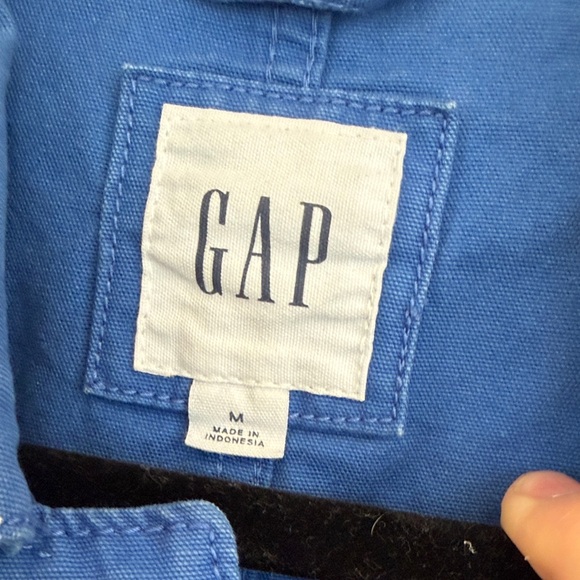 GAP Men's Classic Cobalt Blue Shirt Jacket - Picture 2 of 8